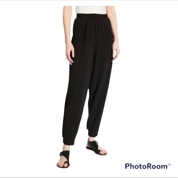 Shinestar Black Textured Ankle Joggers NWT L - Picture 1 of 13